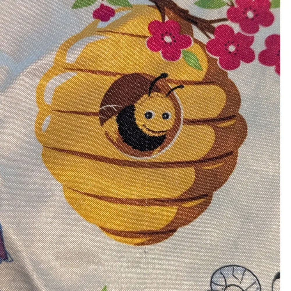 Y2K Nick & Nora Pajama Set Kid Sz 6X Save The Honeybee Satin Cami Shorts 2pc PJs